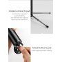 Baseus selfie stick telescopic bluetooth din aluminiu cu trepied - roşu
