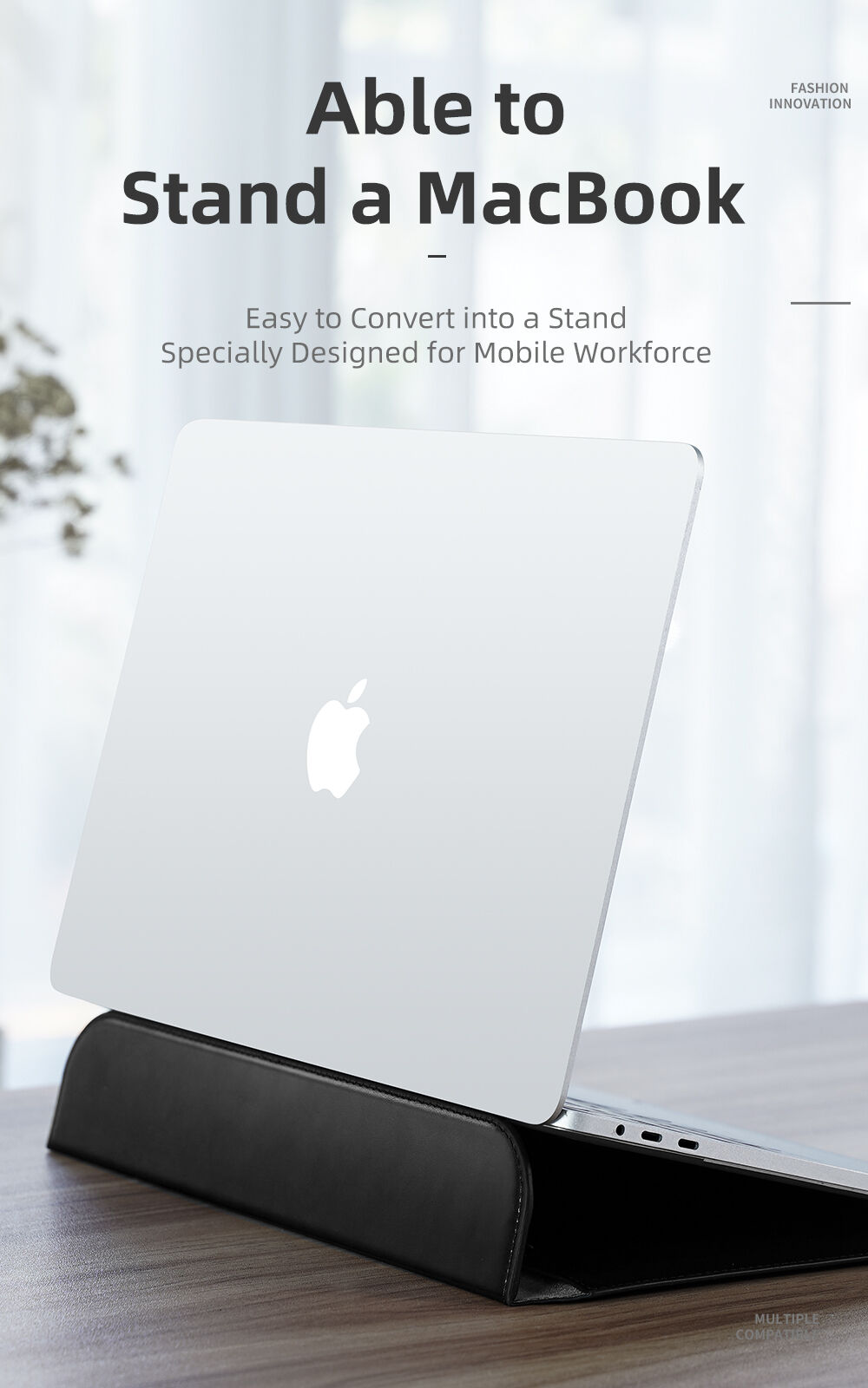 Dux Ducis Plic din piele PU cu suport integrat pentru MacBook 13