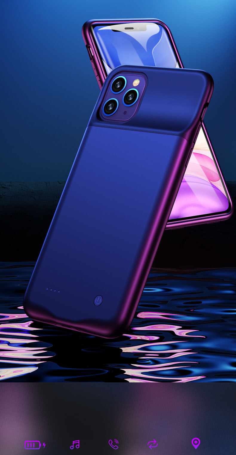 Usams carcasă cu baterie 3500mAh pentru iPhone 11 Pro - negru