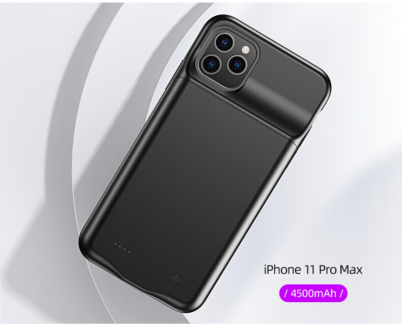 Usams carcasă cu baterie 4500mAh pentru iPhone 11 Pro Max - negru