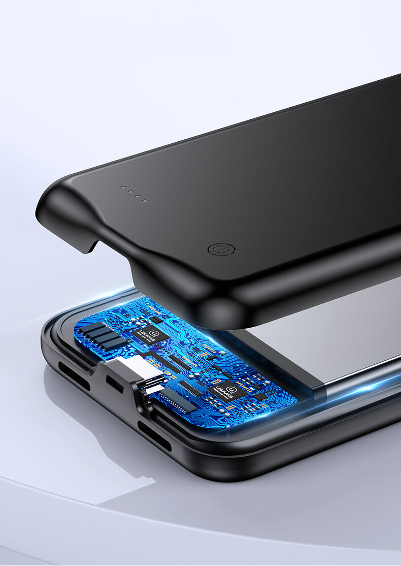 Usams carcasă cu baterie 4500mAh pentru iPhone 11 - negru