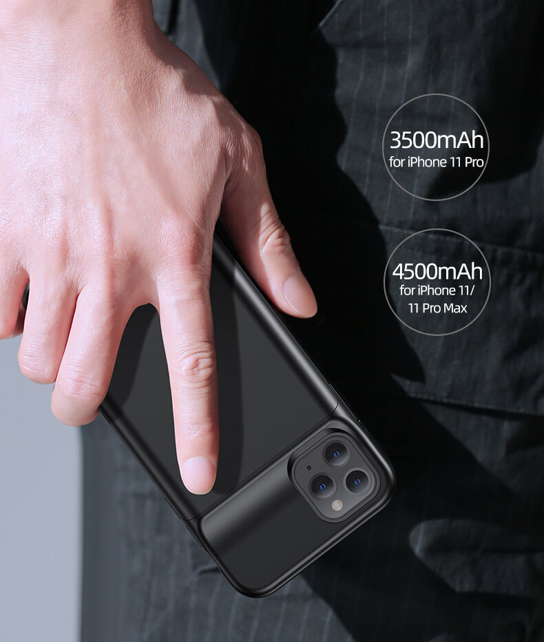 Usams carcasă cu baterie 4500mAh pentru iPhone 11 - negru