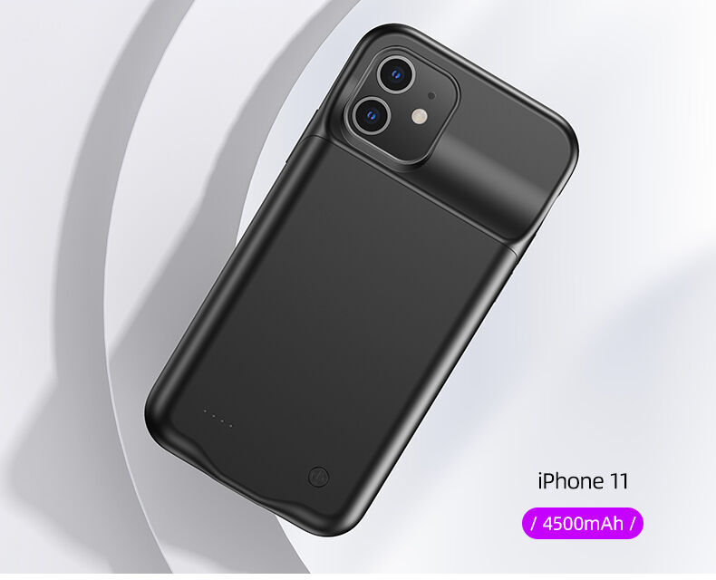 Usams carcasă cu baterie 4500mAh pentru iPhone 11 - negru