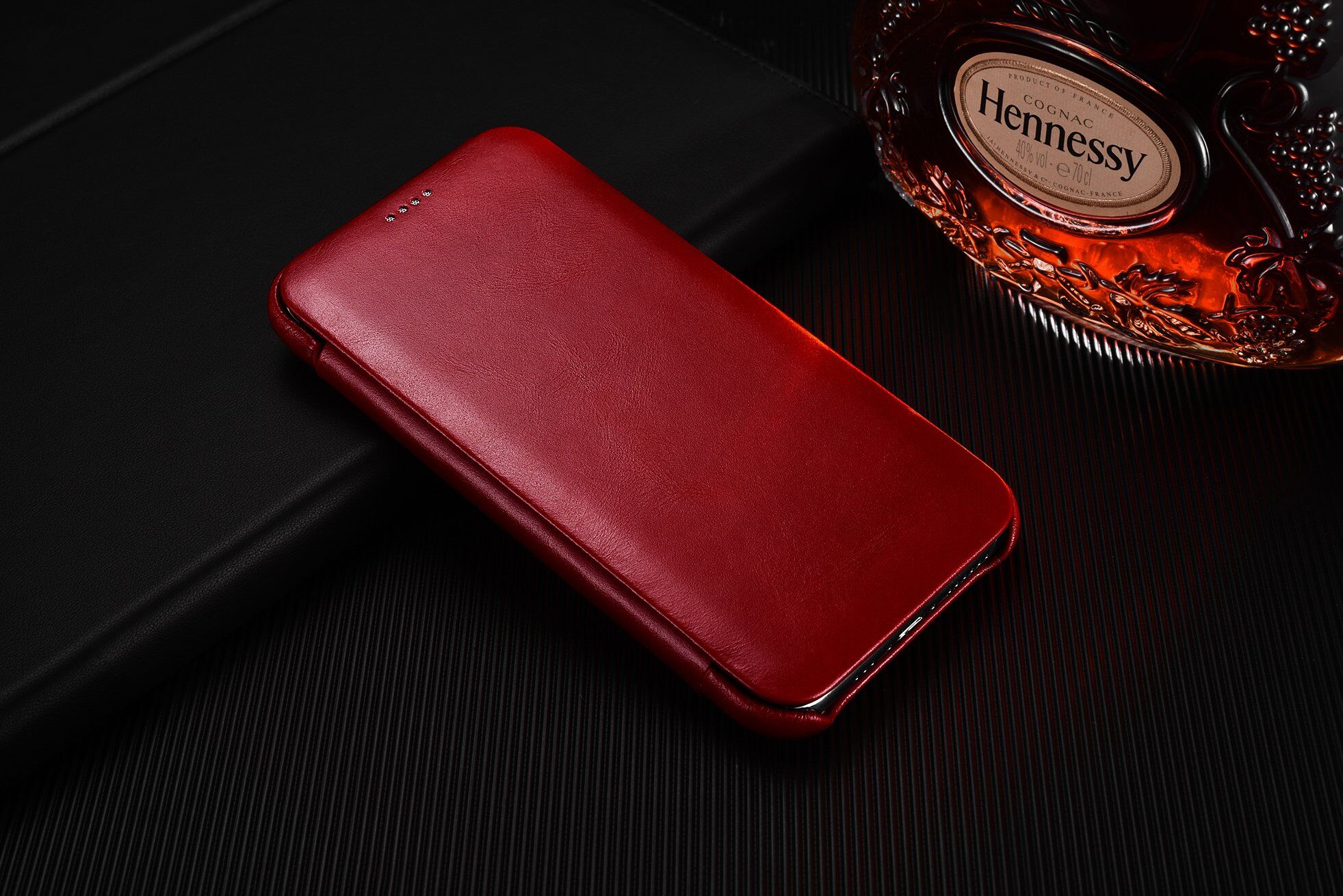 Icarer husă flip din piele pentru iPhone 11 - maro cacao