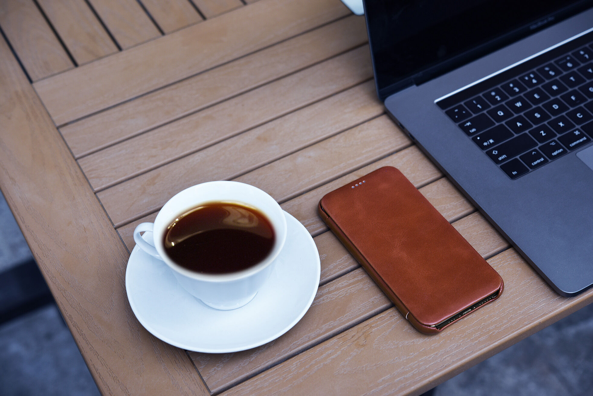 Icarer husă flip din piele pentru iPhone 11 Pro Max - maro cacao