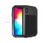 Love Mei carcasă foarte rezistentă la șoc/apă/praf pentru iPhone XS Max - negru