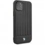 BMW carcasă din piele pentru iPhone 11 Pro Max - negru