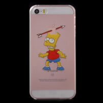 Carcasă transparentă pentru iPhone 5 / 5S / SE (2016) - Bart Simpson îngrozit