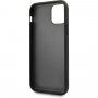BMW carcasă din piele pentru iPhone 11 Pro Max - negru