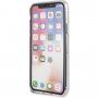 Guess 4G Solid Glitter carcasă cu sclipici pentru iPhone X / XS - argintiu