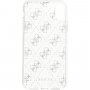 Guess 4G Solid Glitter carcasă cu sclipici pentru iPhone X / XS - argintiu