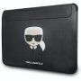 Karl Lagerfeld husă din piele pentru iPad Pro 12,9" / MacBook pana la 14" - negru