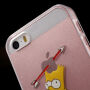 Carcasă transparentă pentru iPhone 5 / 5S / SE (2016) - Bart Simpson îngrozit