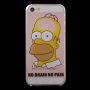 Carcasă transparentă pentru iPhone 5 / 5S / SE (2016) - Homer Simpson - No Brain No Pain
