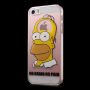 Carcasă transparentă pentru iPhone 5 / 5S / SE (2016) - Homer Simpson - No Brain No Pain