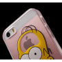 Carcasă transparentă pentru iPhone 5 / 5S / SE (2016) - Homer Simpson - No Brain No Pain