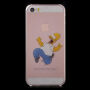 Carcasă transparentă pentru iPhone 5 / 5S / SE (2016) - Homer Simpson nebun