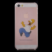 Carcasă transparentă pentru iPhone 5 / 5S / SE (2016) - Homer Simpson nebun