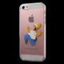 Carcasă transparentă pentru iPhone 5 / 5S / SE (2016) - Homer Simpson nebun