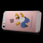 Carcasă transparentă pentru iPhone 5 / 5S / SE (2016) - Homer Simpson nebun