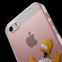 Carcasă transparentă pentru iPhone 5 / 5S / SE (2016) - Homer Simpson nebun
