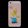 Carcasă transparentă pentru iPhone 5 / 5S / SE (2016) - Homer Simpson supărat