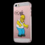 Carcasă transparentă pentru iPhone 5 / 5S / SE (2016) - Homer Simpson supărat
