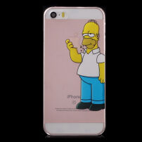 Carcasă transparentă pentru iPhone 5 / 5S / SE (2016) - Homer Simpson serios