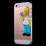 Carcasă transparentă pentru iPhone 5 / 5S / SE (2016) - Homer Simpson serios