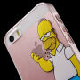 Carcasă transparentă pentru iPhone 5 / 5S / SE (2016) - Homer Simpson serios