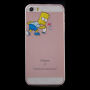Carcasă transparentă pentru iPhone 5 / 5S / SE (2016) - Bart Simpson sprayer
