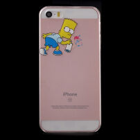 Carcasă transparentă pentru iPhone 5 / 5S / SE (2016) - Bart Simpson sprayer
