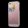 Carcasă transparentă pentru iPhone 5 / 5S / SE (2016) - Bart Simpson sprayer