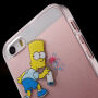 Carcasă transparentă pentru iPhone 5 / 5S / SE (2016) - Bart Simpson sprayer