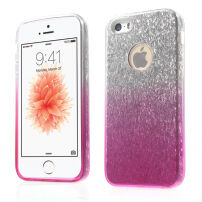 Carcasă sclipitoare 3 în 1, pentru iPhone 5 / 5S / SE (2016) - roz