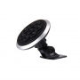 Încărcător auto QI wireless, cu stativ pivotant 360°, pentru iPhone - argintiu
