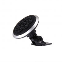 Încărcător auto QI wireless, cu stativ pivotant 360°, pentru iPhone - argintiu