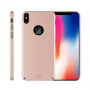 Carcasă ultra-uşoară MOFI, cu protecţie pentru lentila fotoaparatului, pentru iPhone XS / iPhone X - roz-auriu