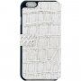 Guess Shiny Croco Book husă flip pentru iPhone 6 / 6S - bej