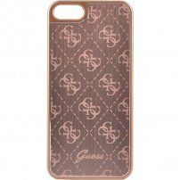 Guess 4G Aluminium carcasă pentru iPhone 5 / 5S / SE (2016) - roz-auriu