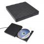 Unitate externă pentru citirea și scrierea CD / DVD / CD-ROM cu conector USB pentru MacBook - negru