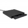 Unitate externă pentru citirea și scrierea CD / DVD / CD-ROM cu conector USB pentru MacBook - negru