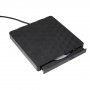 Unitate externă pentru citirea și scrierea CD / DVD / CD-ROM cu conector USB pentru MacBook - negru