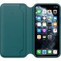 Husă originală Apple Folio din piele pentru iPhone 11 Pro - kingfisher turquoise