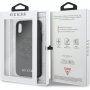 Guess Saffiano carcasă cu logo pentru iPhone X / XS - negru