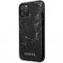 Guess carcasă cu model de marmură pentru iPhone 11 Pro Max - negru
