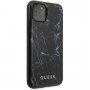 Guess carcasă cu model de marmură pentru iPhone 11 Pro Max - negru