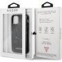 Guess carcasă cu model de marmură pentru iPhone 11 Pro Max - negru