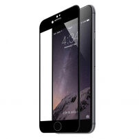Sticlă 3D durificată HAT PRINCE, pentru toată circumferinţa telefonului, pentru 8 / 7 - 0,2 mm - negru