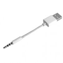 Cablu de sincronizare şi de încărcare, pentru iPod shuffle - 10cm - alb